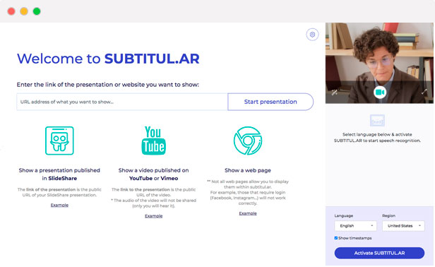 Interfaz de Subtitul.ar
